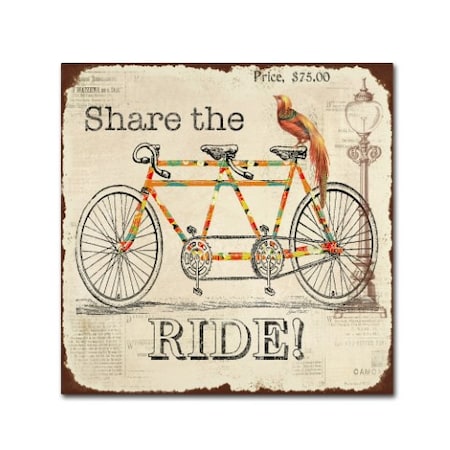 Jean Plout 'Share The Ride' Canvas Art,24x24